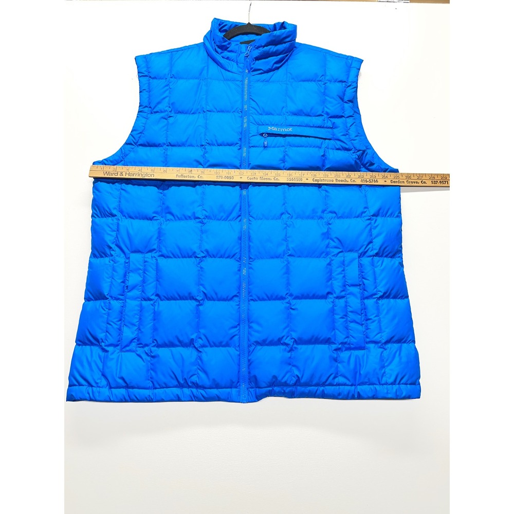 Marmot Men's Blue Puffer Vest Full Zip 700Fill Size XXL TTG - Picture 5 of 12